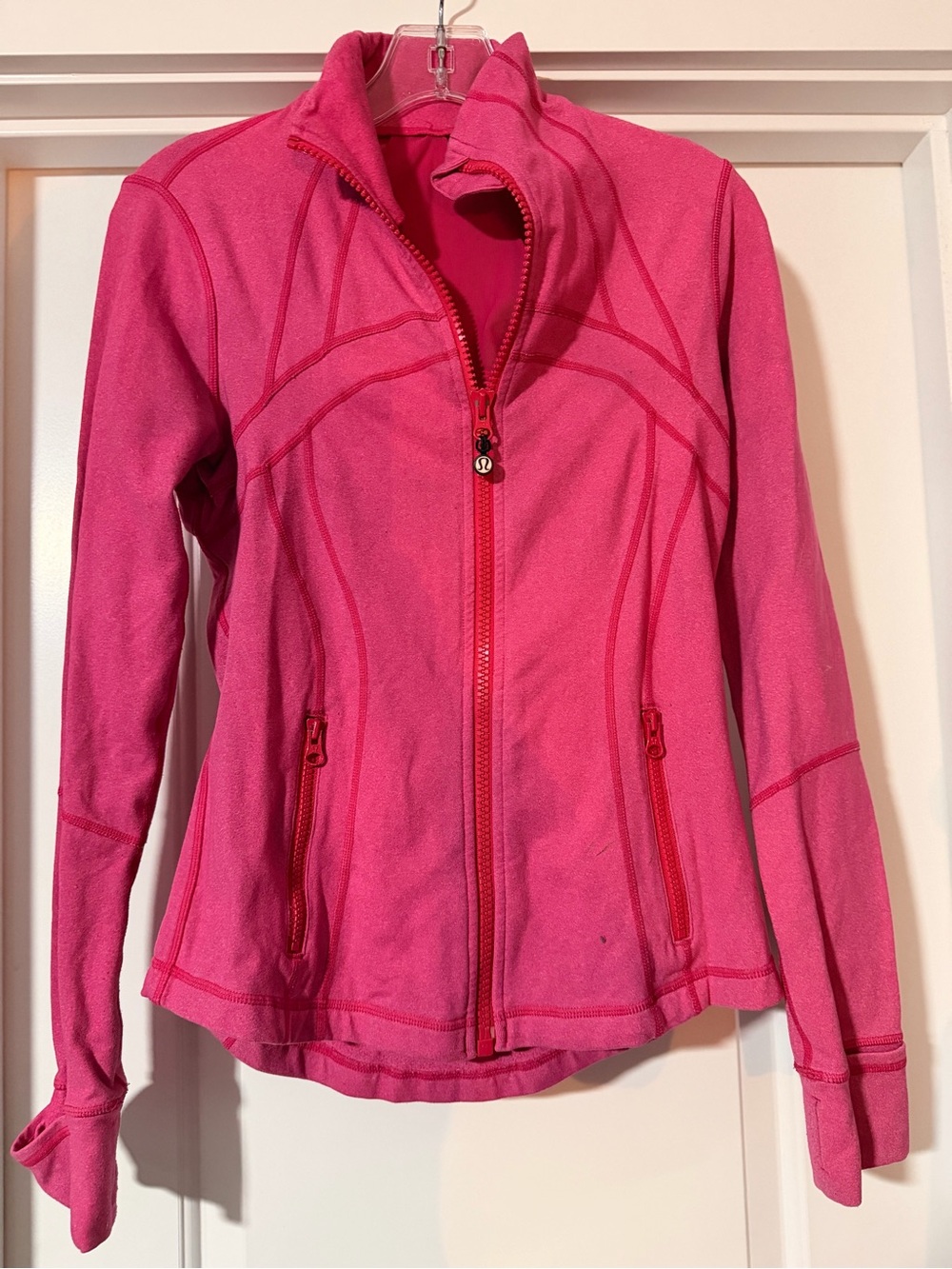 lululemon athletica Hot Pink Full-Zip Fitted Active Jacket